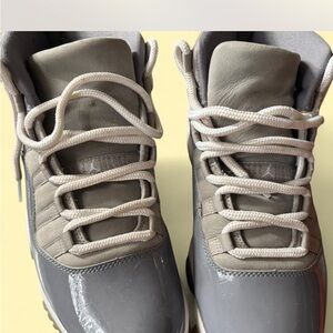 Jordan Gray and White Men's Sneakers